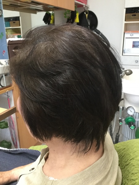 カット　ヘアエステ　集中育毛ケア　６０代