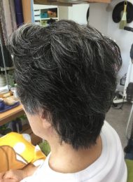 パーマ　ヘアエステ　集中育毛ケア　８０代