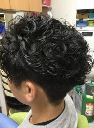 ニュアンスパーマ　炭酸泉スパ　ヘアエステ　10代男性