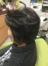 カラーリング　カット　ポイントパーマ　ヘアエステ　60代