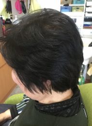 カラーリング　カット　集中育毛ケア　ヘアエステ　60代