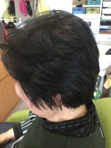 カラーリング　カット　集中育毛ケア　ヘアエステ　60代