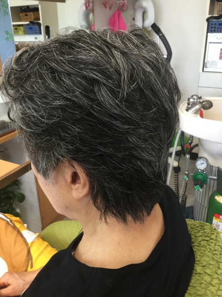 パーマ　カット　ヘアエステ　集中育毛ケア　80代