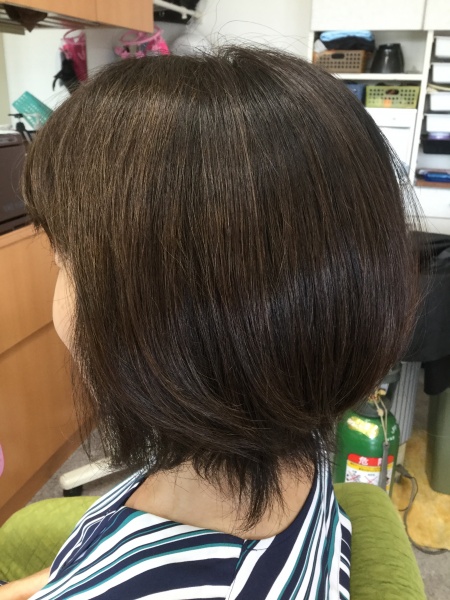 カラーリング　カット　ヘアエステ　炭酸泉スパ　50代