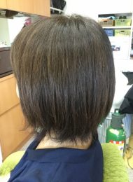 カラーリング　ブロー　ヘアエステ　50代