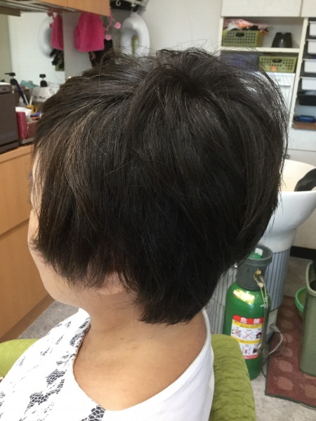 カラーリング　カット　ヘアエステ　60代