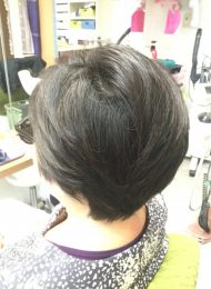 カラーリング　カット　ヘアエステ　60代