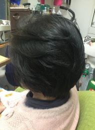 カラーリング　カット　集中育毛ケア　ヘアエステ　６０代