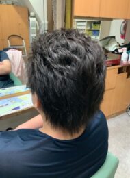 カラーリング　カット　炭酸泉スパ　ヘアエステ　30代男性