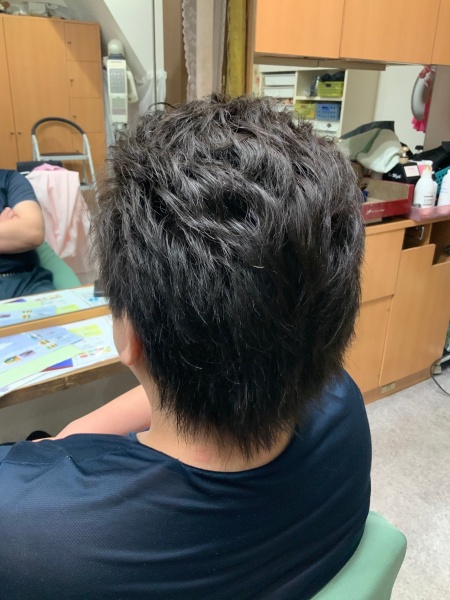 カラーリング　カット　炭酸泉スパ　ヘアエステ　30代男性