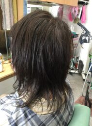 カラーリング　カット　炭酸泉スパ　ヘアエステ　50代