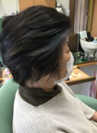 カラーリング　カット　集中育毛ケア　ヘアエステ　70代