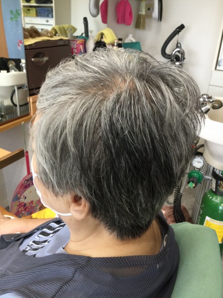 カット　炭酸泉スパ　ヘアエステ　80代