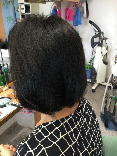 カラーリング　カット　炭酸泉スパ　ヘアエステ　60代