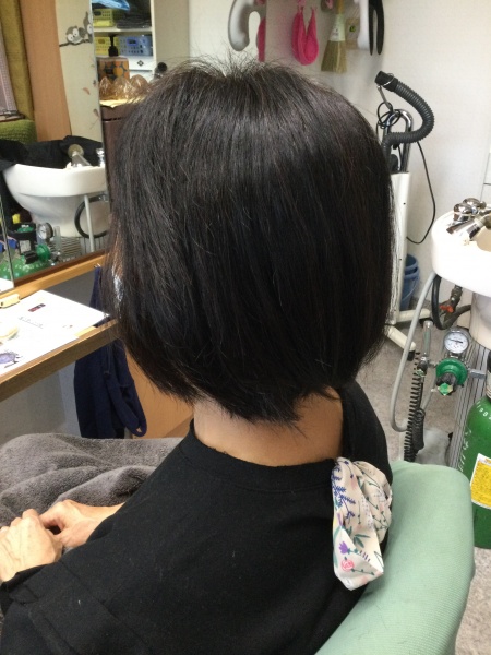 カラーリング　カット　炭酸泉スパ　ヘアエステ　60代