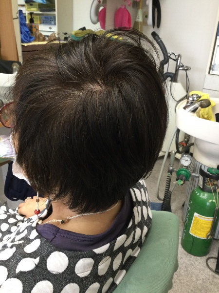 カラーリング　カット　ヘアエステ　60代