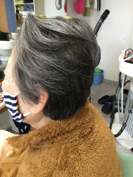 カット　集中育毛ケア　ヘアエステ　80代