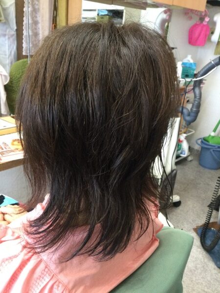 カット　カラーリング　集中育毛ケア　ヘアエステ　60代