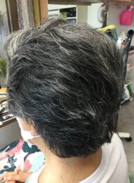 パーマ　カット　集中育毛ケア　ヘアエステ　　80代　