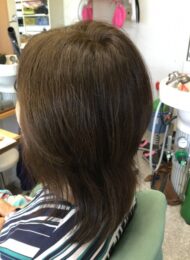 カラーリング　カット　集中育毛ケア　ヘアエステ　　60代