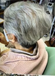 ポイントパーマ　ヘアエステ　80代