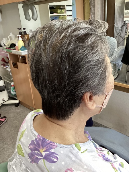 カット　集中育毛ケア　ヘアエステ　80代