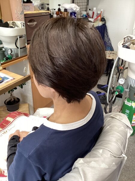 カラーリング　カット　50代