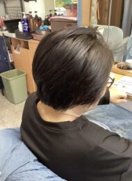 カラーリング　カット　ヘアエステ　70代