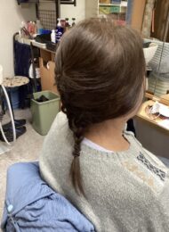 カラーリング　カット　ヘアエステ　70代