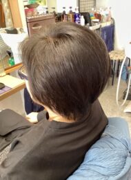 カラーリング　カット　炭酸泉ヘッドスパ　　　60代