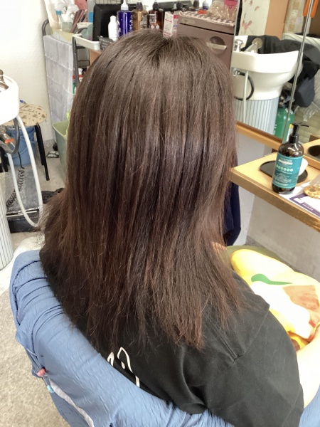 カラーリング　カット　ヘアエステ　炭酸泉ヘッドスパ　30代