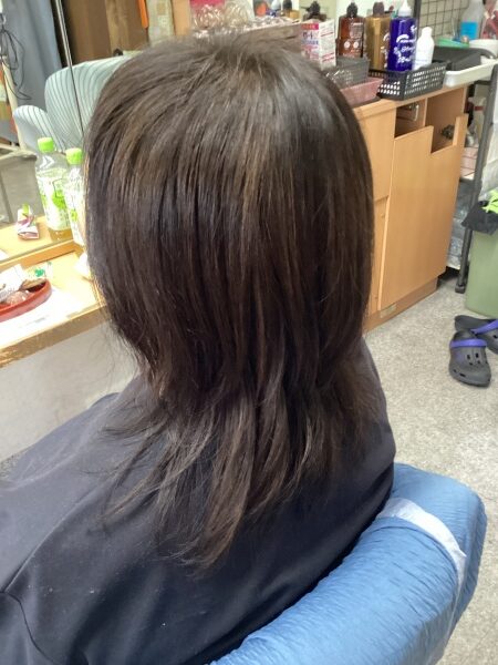 カット　カラーリング　集中育毛ケア　ヘアエステ　70代