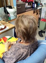 カラーリング　カット　集中育毛ケア　ヘアエステ　70代