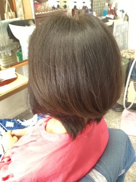 カット　カラーリング　集中育毛ケア　ヘアエステ　60代
