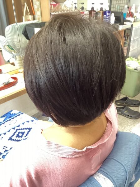 カット　カラーリング　炭酸泉ヘッドスパ　ヘアエステ　70代