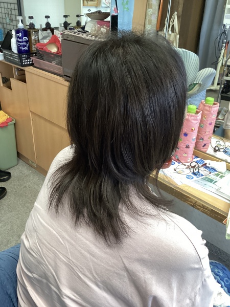カット　カラーリング　集中育毛ケア　ヘアエステ　70代